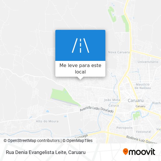 Rua Denia Evangelista Leite mapa