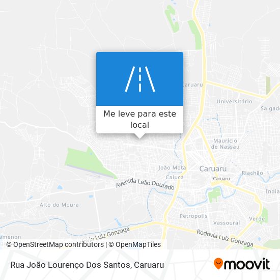 Rua João Lourenço Dos Santos mapa