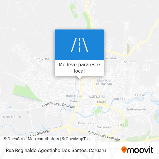 Rua Reginaldo Agostinho Dos Santos mapa