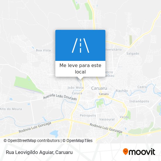 Rua Leovigildo Aguiar mapa