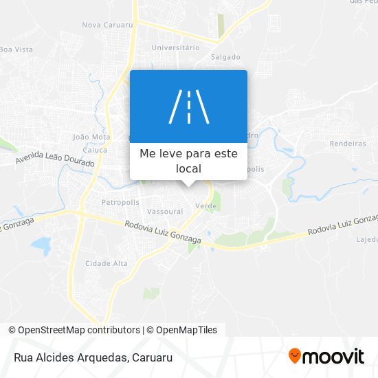 Rua Alcides Arquedas mapa