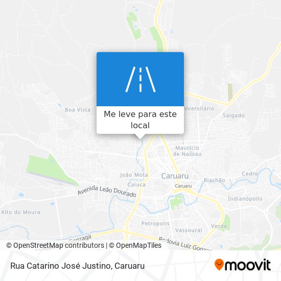 Rua Catarino José Justino mapa