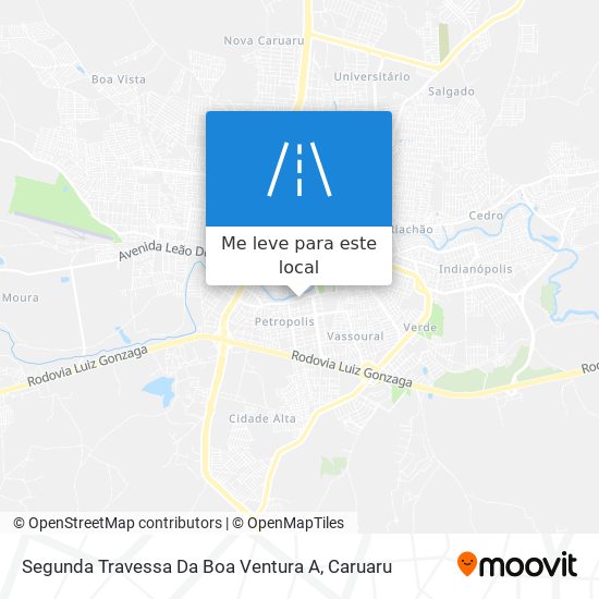 Segunda Travessa Da Boa Ventura A mapa