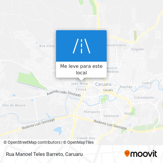 Rua Manoel Teles Barreto mapa