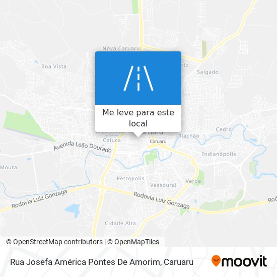 Rua Josefa América Pontes De Amorim mapa