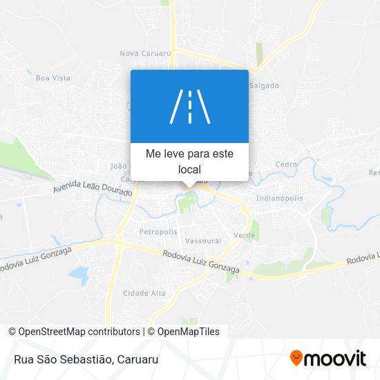 Rua São Sebastião mapa