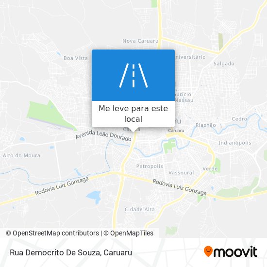 Rua Democrito De Souza mapa