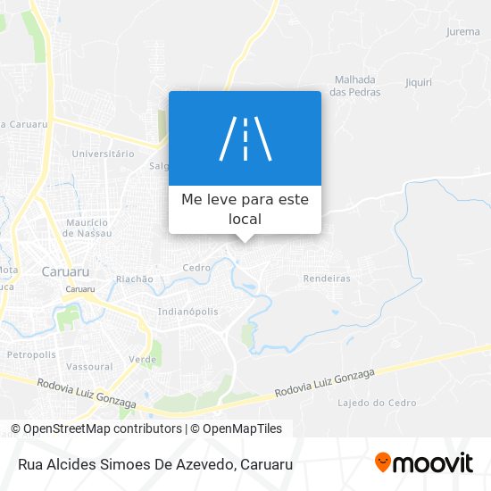 Rua Alcides Simoes De Azevedo mapa