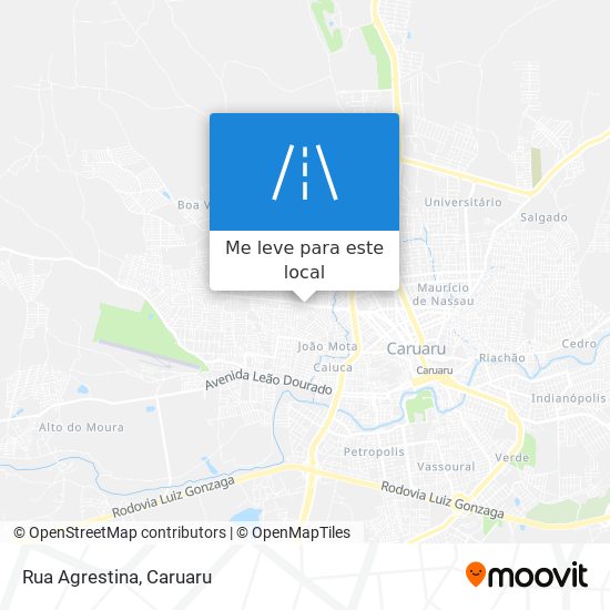 Rua Agrestina mapa