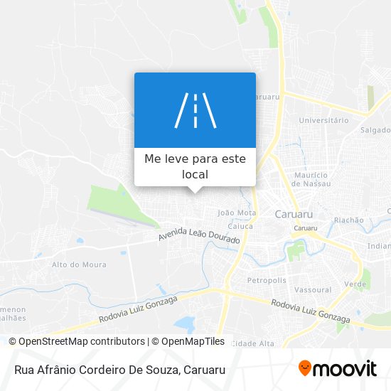 Rua Afrânio Cordeiro De Souza mapa