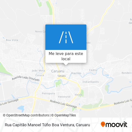 Rua Capitão Manoel Túfio Boa Ventura mapa