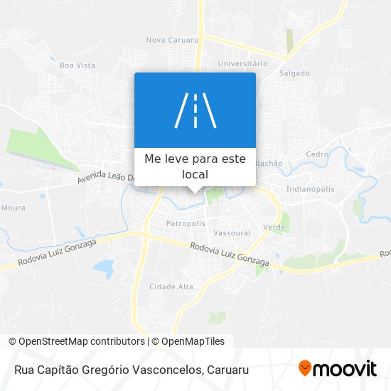 Rua Capítão Gregório Vasconcelos mapa