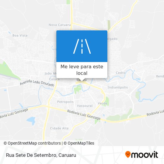 Rua Sete De Setembro mapa