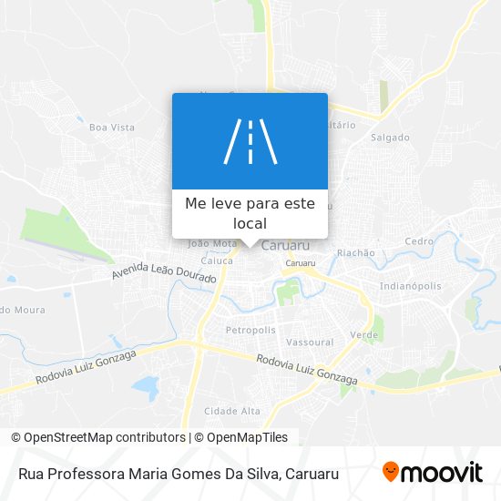 Rua Professora Maria Gomes Da Silva mapa