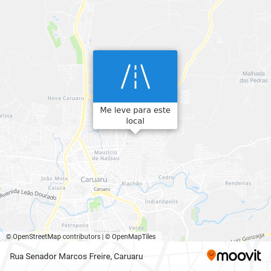 Rua Senador Marcos Freire mapa