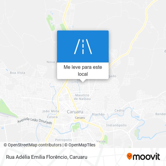 Rua Adélia Emilia Florêncio mapa