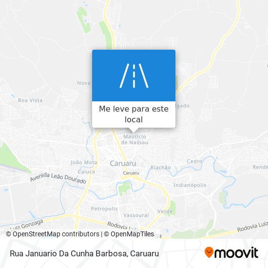 Rua Januario Da Cunha Barbosa mapa