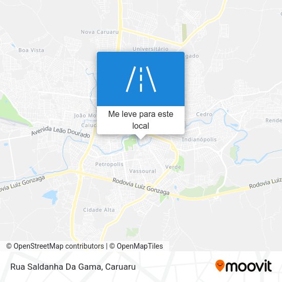 Rua Saldanha Da Gama mapa