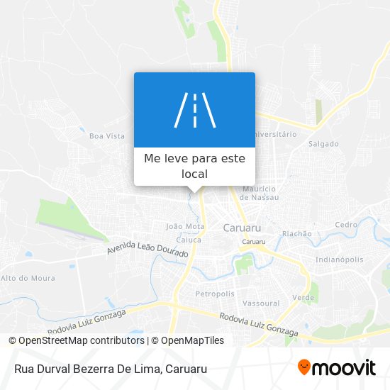 Rua Durval Bezerra De Lima mapa