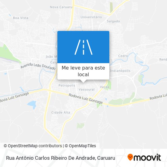 Rua Antônio Carlos Ribeiro De Andrade mapa