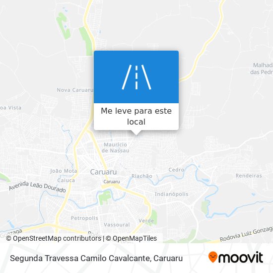 Segunda Travessa Camilo Cavalcante mapa