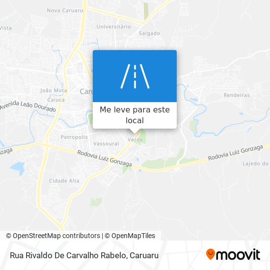 Rua Rivaldo De Carvalho Rabelo mapa