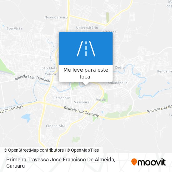 Primeira Travessa José Francisco De Almeida mapa