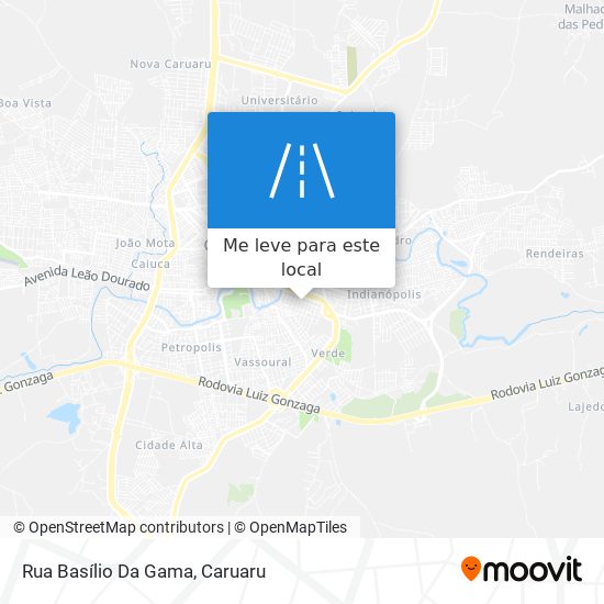 Rua Basílio Da Gama mapa