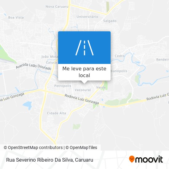 Rua Severino Ribeiro Da Silva mapa