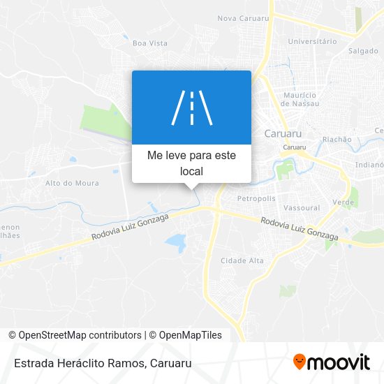 Estrada Heráclito Ramos mapa