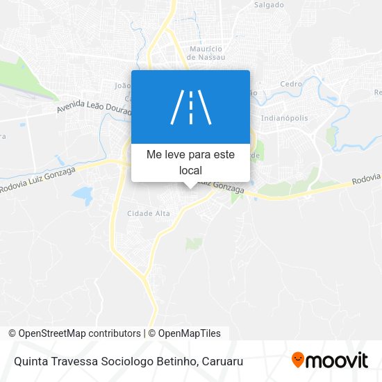 Quinta Travessa Sociologo Betinho mapa