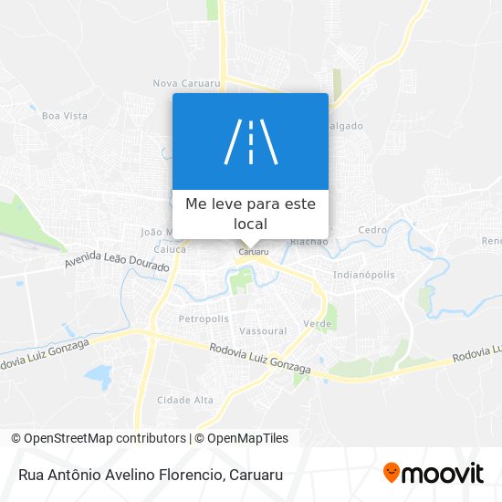 Rua Antônio Avelino Florencio mapa