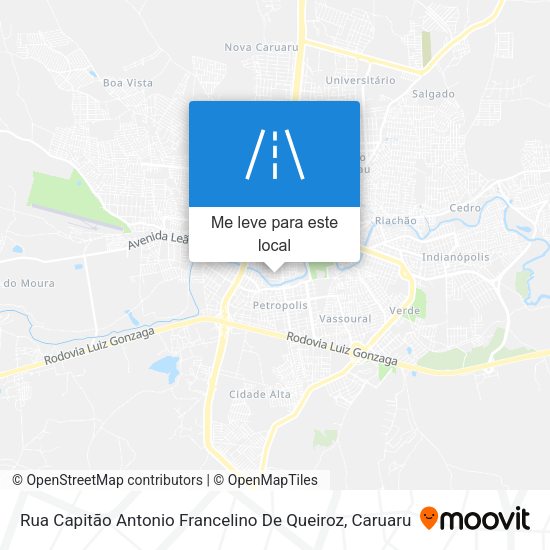 Rua Capitão Antonio Francelino De Queiroz mapa
