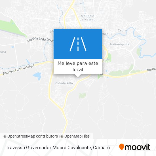 Travessa Governador Moura Cavalcante mapa