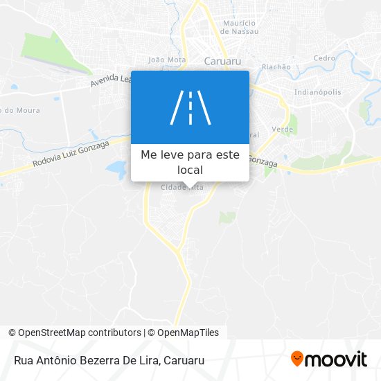 Rua Antônio Bezerra De Lira mapa