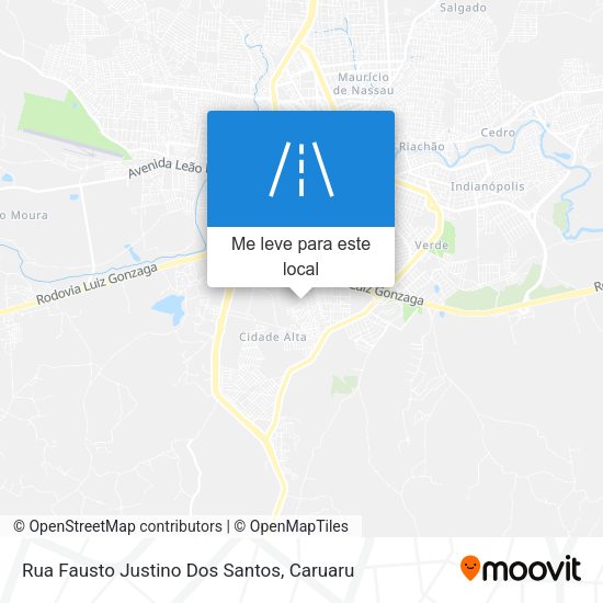 Rua Fausto Justino Dos Santos mapa