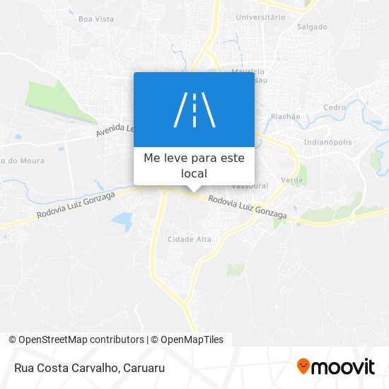 Rua Costa Carvalho mapa