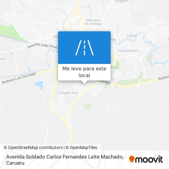 Avenida Soldado Carlos Fernandes Leite Machado mapa