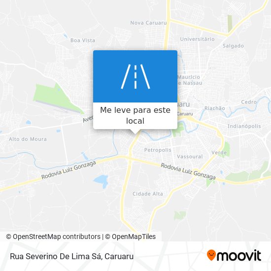Rua Severino De Lima Sá mapa