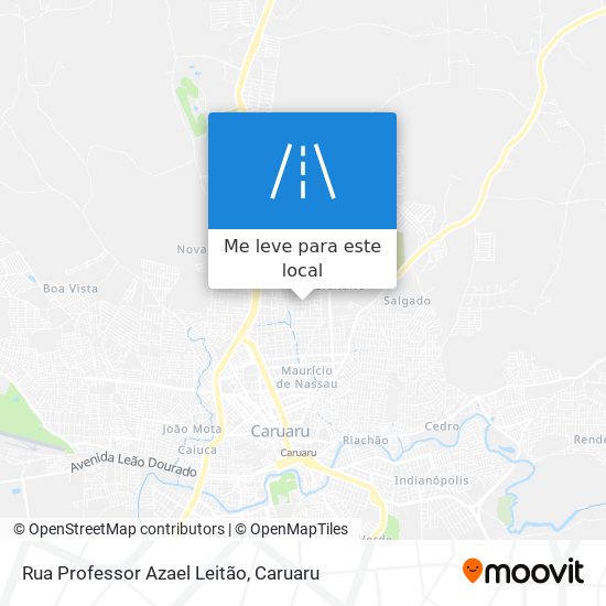 Rua Professor Azael Leitão mapa