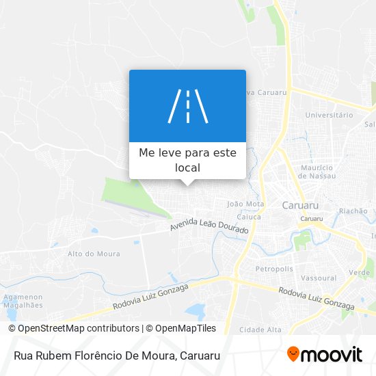 Rua Rubem Florêncio De Moura mapa