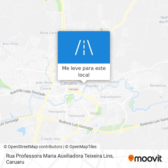 Rua Professora Maria Auxiliadora Teixeira Lins mapa