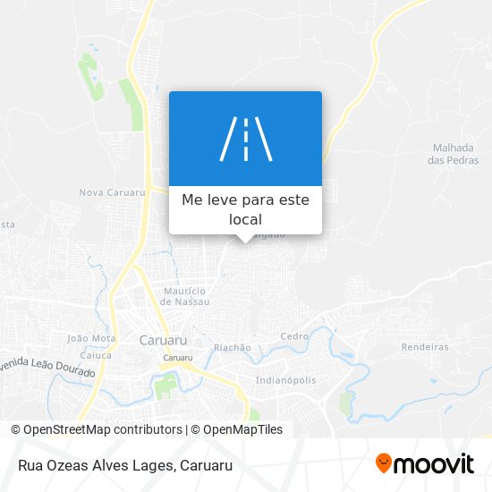 Rua Ozeas Alves Lages mapa