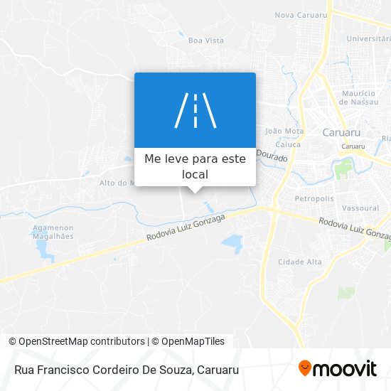 Rua Francisco Cordeiro De Souza mapa