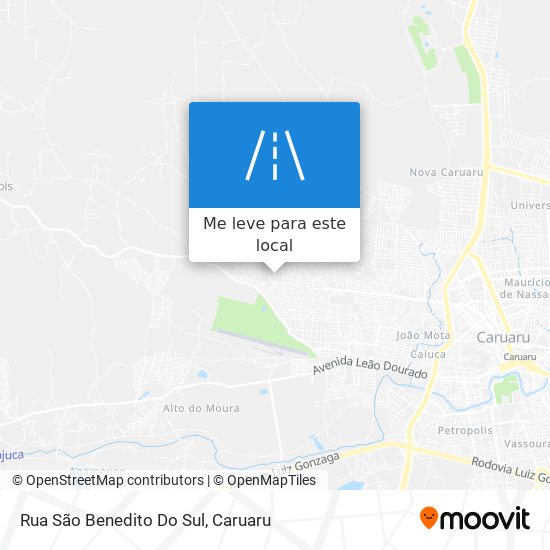 Rua São Benedito Do Sul mapa