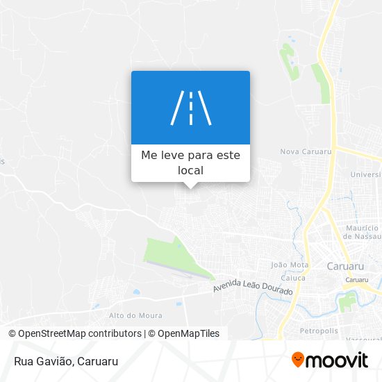 Rua Gavião mapa