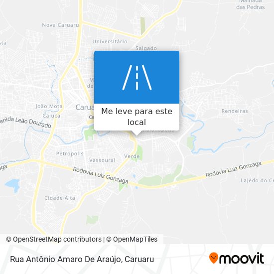 Rua Antônio Amaro De Araújo mapa
