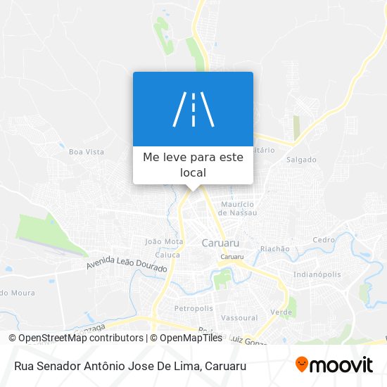 Rua Senador Antônio Jose De Lima mapa