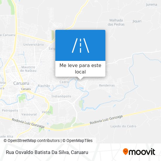 Rua Osvaldo Batista Da Silva mapa