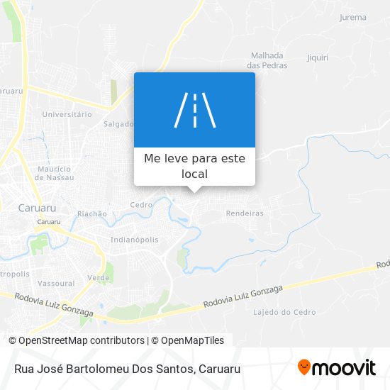 Rua José Bartolomeu Dos Santos mapa